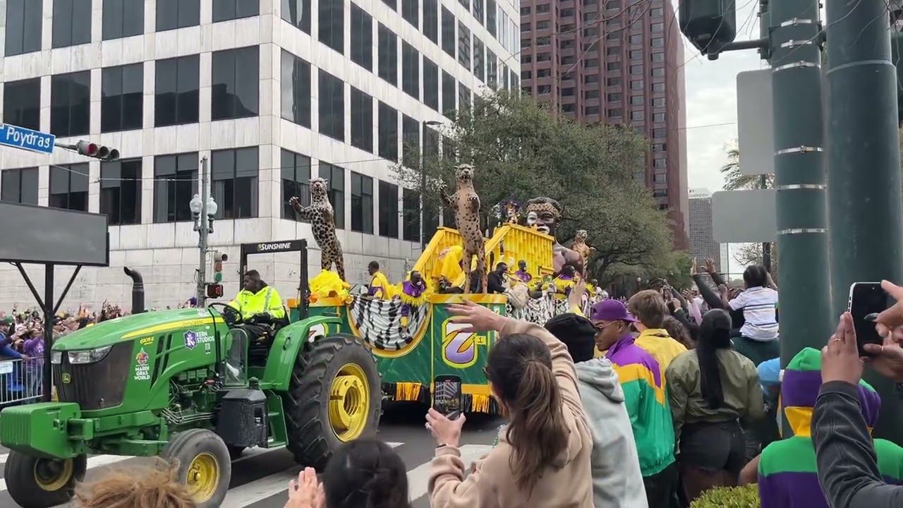 Mardi Gras: Krewe of Zulu Parade Float (2025)
