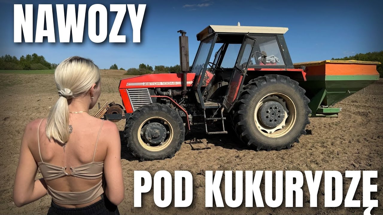 NAWOZY POD KUKURYDZĘ 🔥 ZETOR 10045 