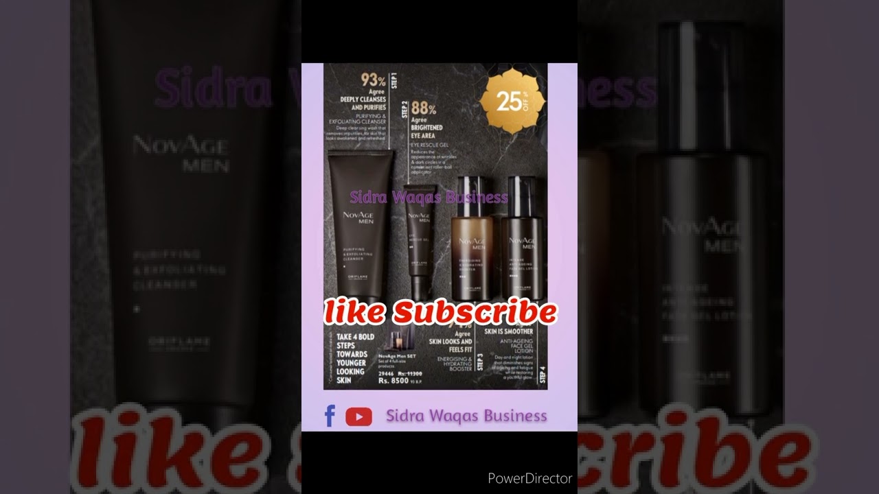 men skin care set #oriflame #shorts #ytshorts #sidrawaqasbuisness