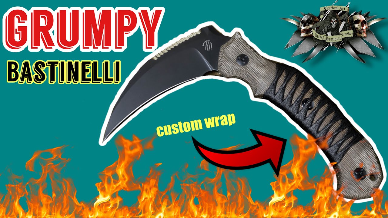 Grim Reapers EDC Blade | Bastinelli Grumpy Karambit Hybrid Fixed Blade Review | Tactical Art