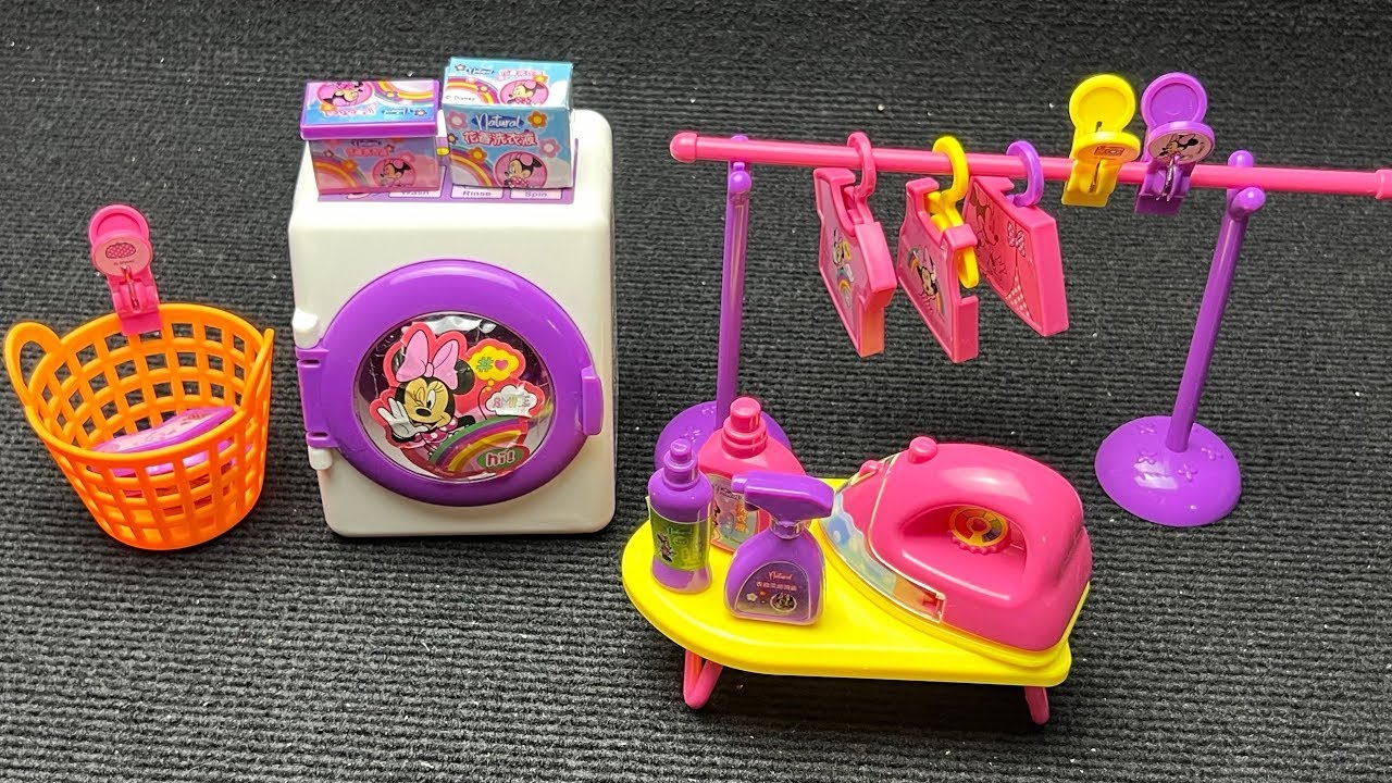 Disney Minnie Mouse Laundry Set Satisfying with Unboxing Toys Collection ASMR #908