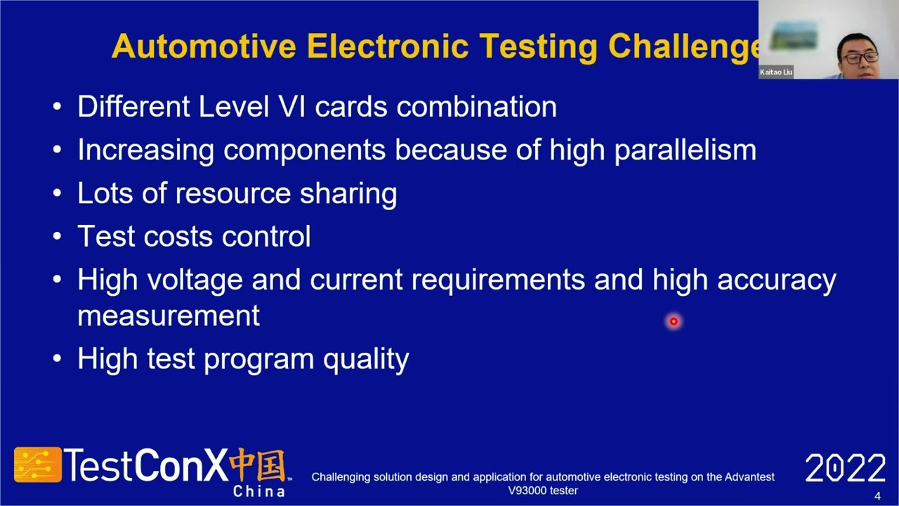 TestConX China 2022: Challenging solution design and application for automotive electronic...