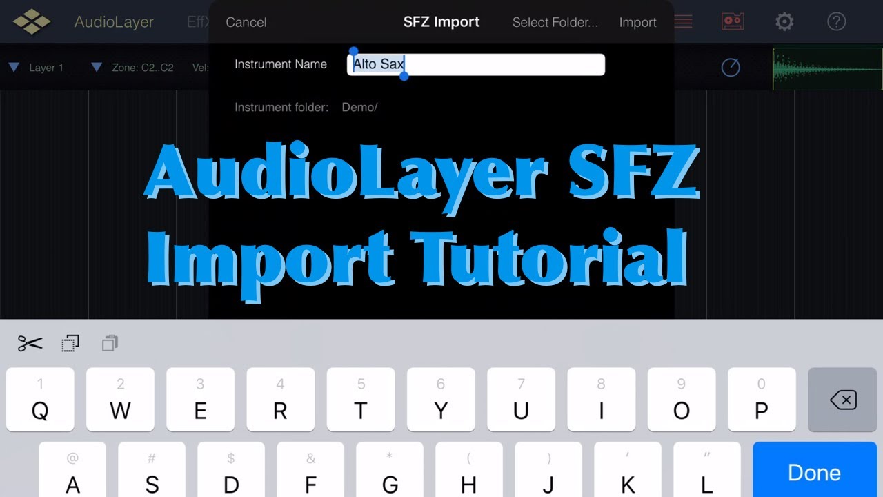 AudioLayer SFZ Import