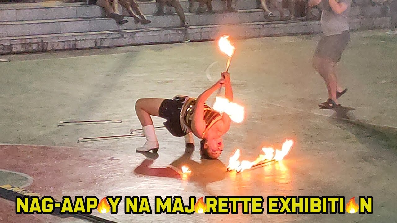 Amazing Fire Baton Majorette Performance | Gladilyn Valencia