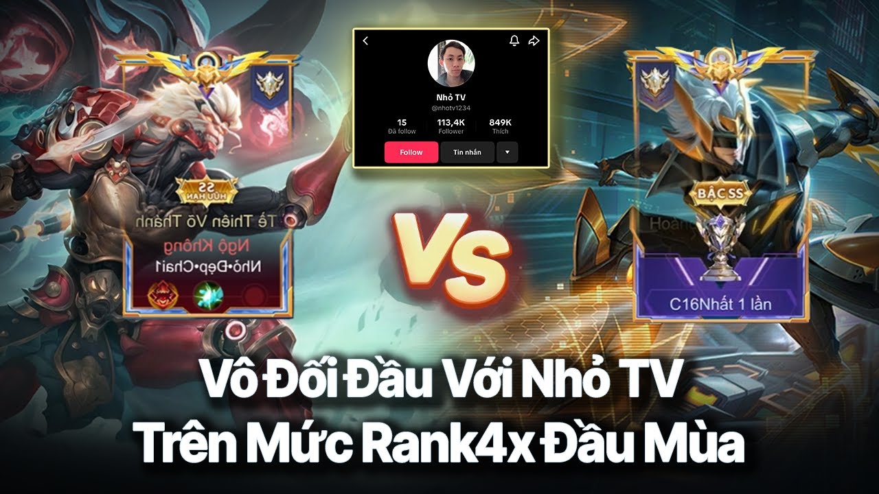 Vô Tình Đối Đầu Với Nhỏ TV Trên Mức Rank 4x Đầu Mùa | Hành Trình Chinh Phục Chiến Thần...