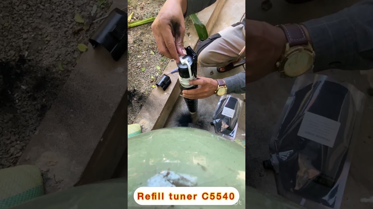 How to refill tuner BK for canon ADVANCE C5540i #photocopy #repair #shorts #pncopy #PNCOPY
