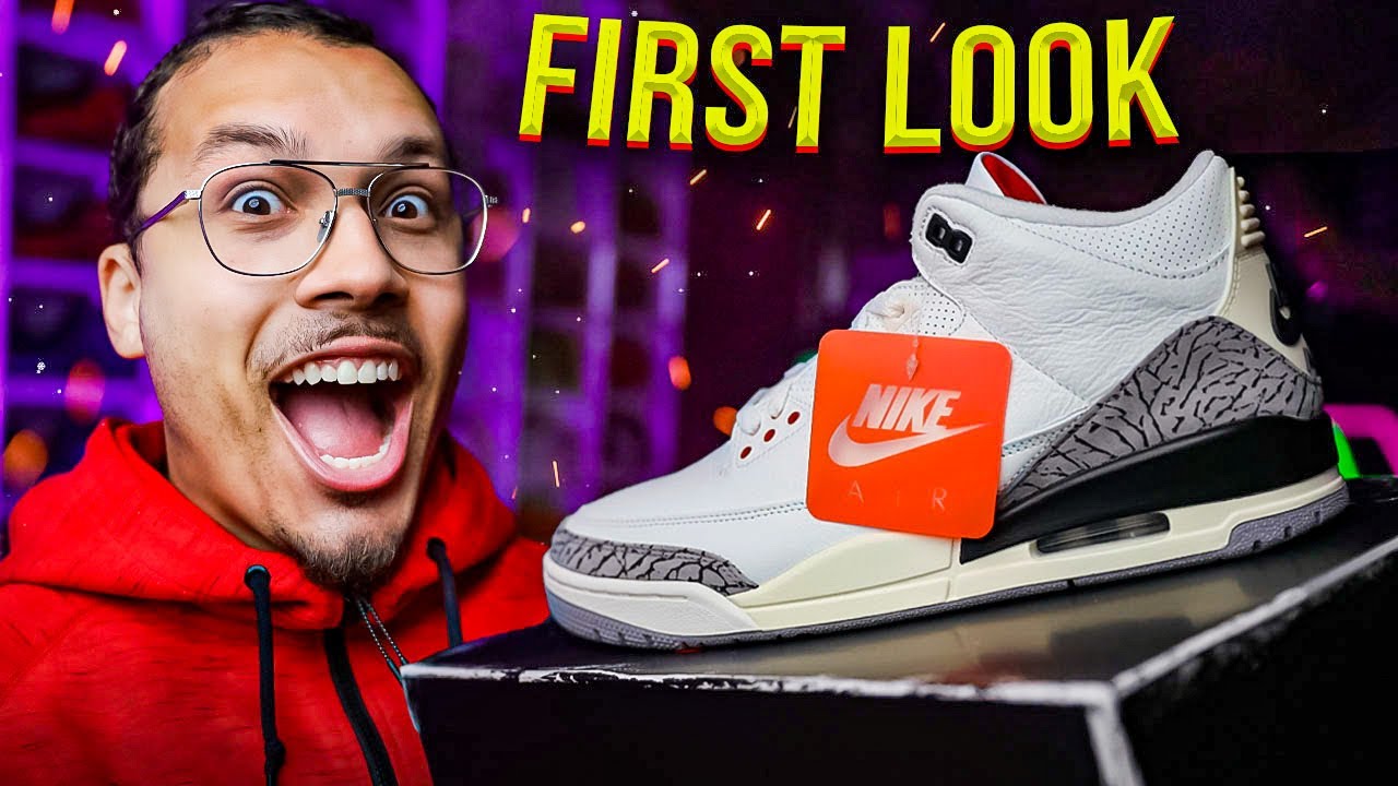 ПЕРВЫЙ ВЗГЛЯД Air Jordan 3 White Cement 2023 Retro