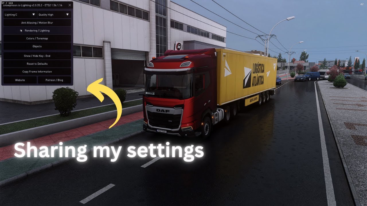 ETS2 1.56 | PNG /SNOWY MOON + Reshade personal preset test and Download link