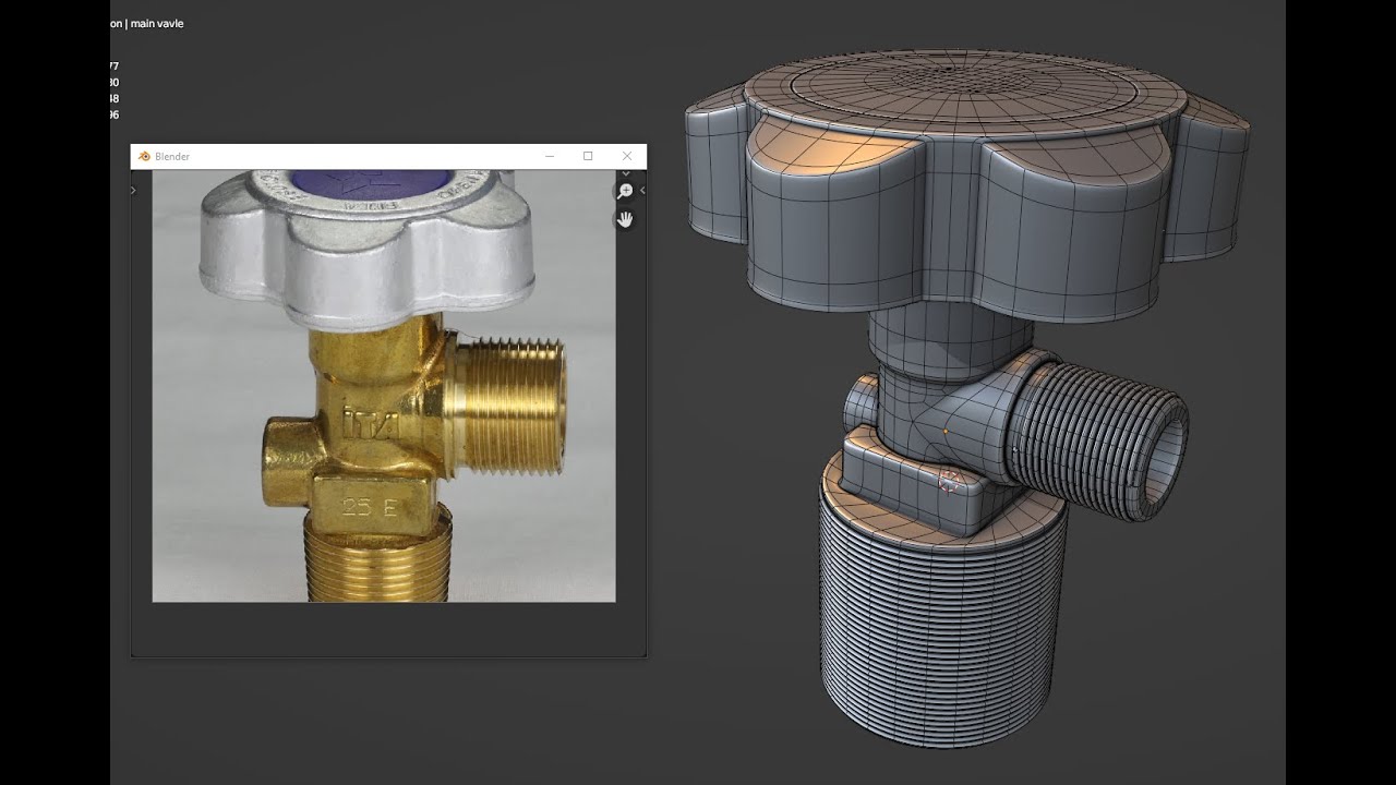 Blender tutorial - Timelapse - Gas valve