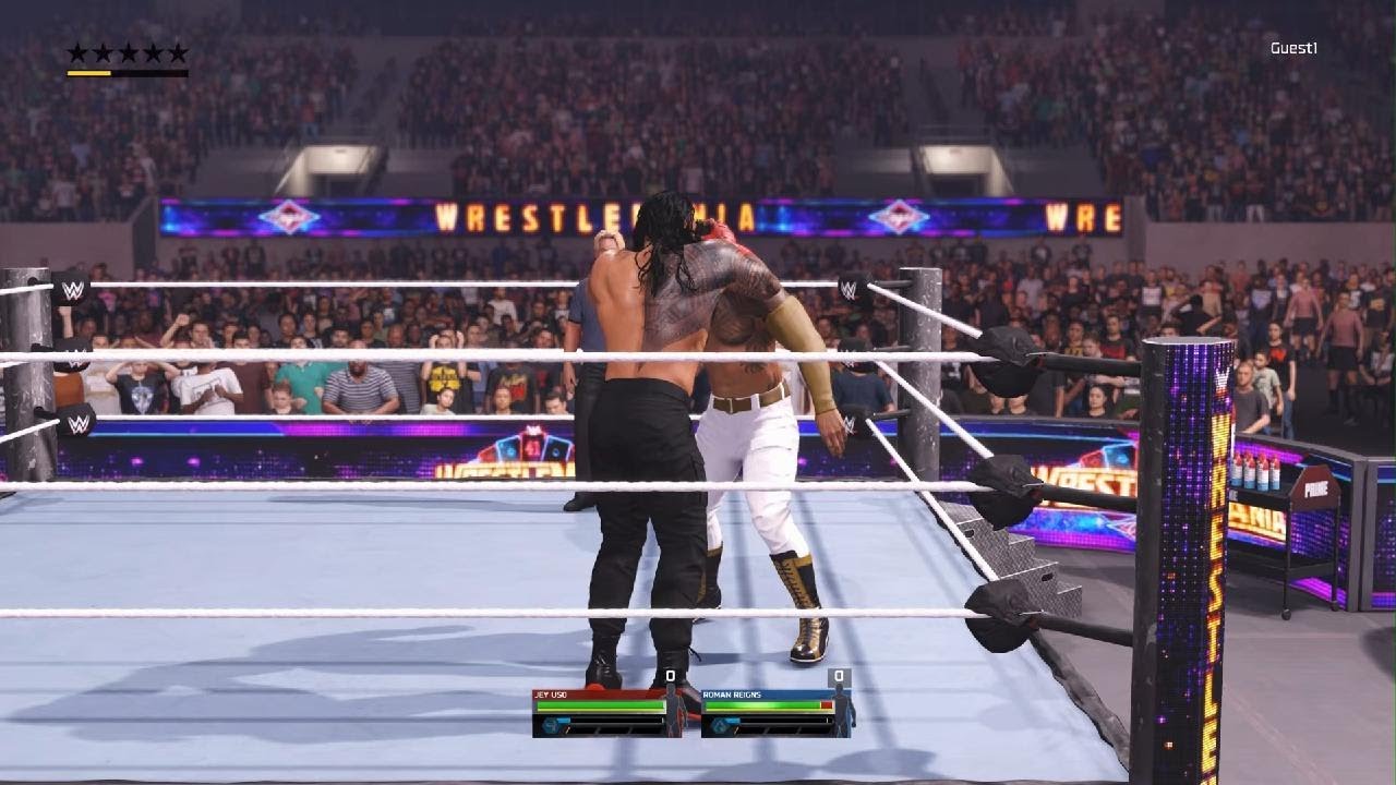 WWE 2K25 Jey Uso vs Roman Reigns for the Ula Fala and the Undisputed WWE Championship