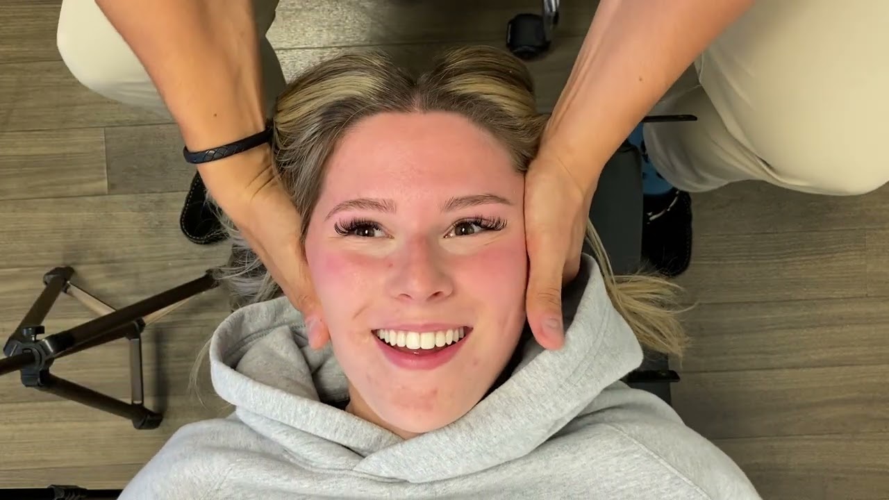 Horseback rider FALLS OFF her HORSE! Chiropractic Treatment, Cracks & Sports Massage