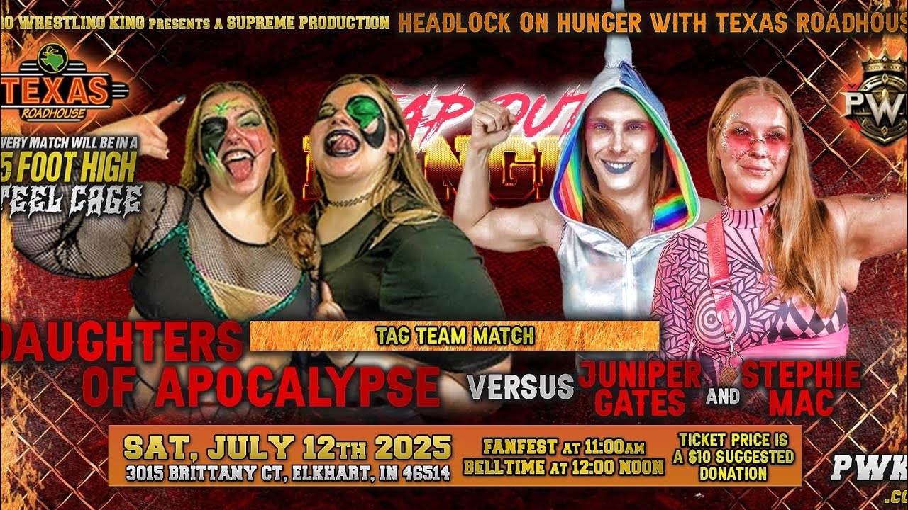 Daughters Of Apocalypse, Jensyn & AJAXX vs Juniper Gates & Stephie Mac PWK 7 -12-25