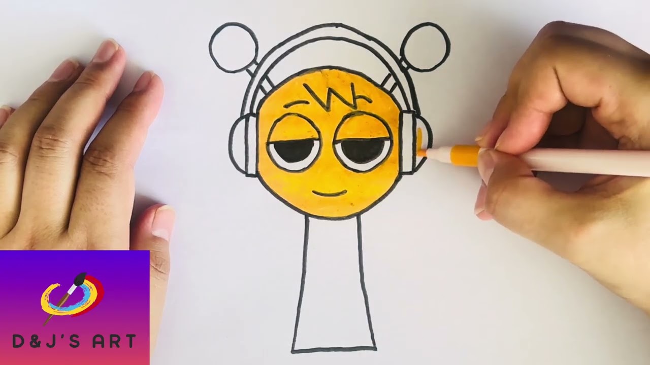 How to Draw Oren from Sprunki Fast & Easy 🔥 Как нарисовать Орена из Sprunki быстро и легко 🔥