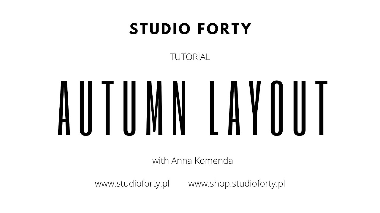 Jesienny layout z kitem AUTUMN VIBES | Anna Komenda