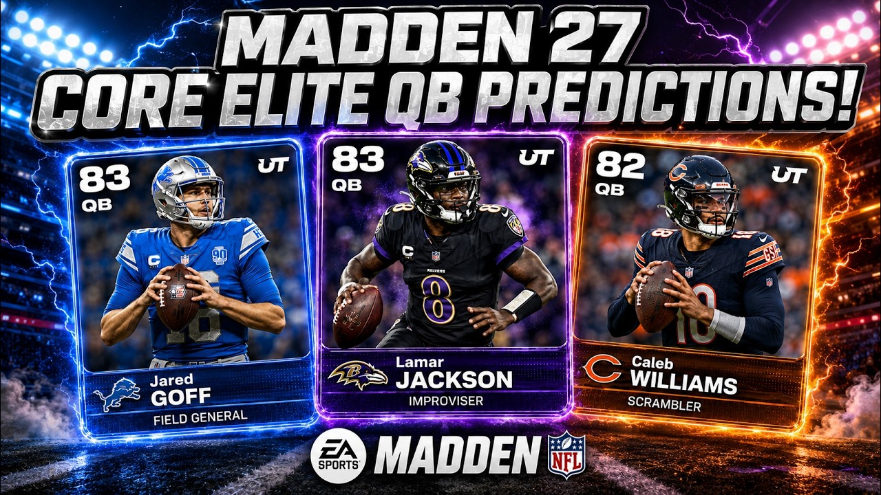 Дрейк Мэй, общий рейтинг 84! Прогнозы на лучших квотербеков Madden 27!