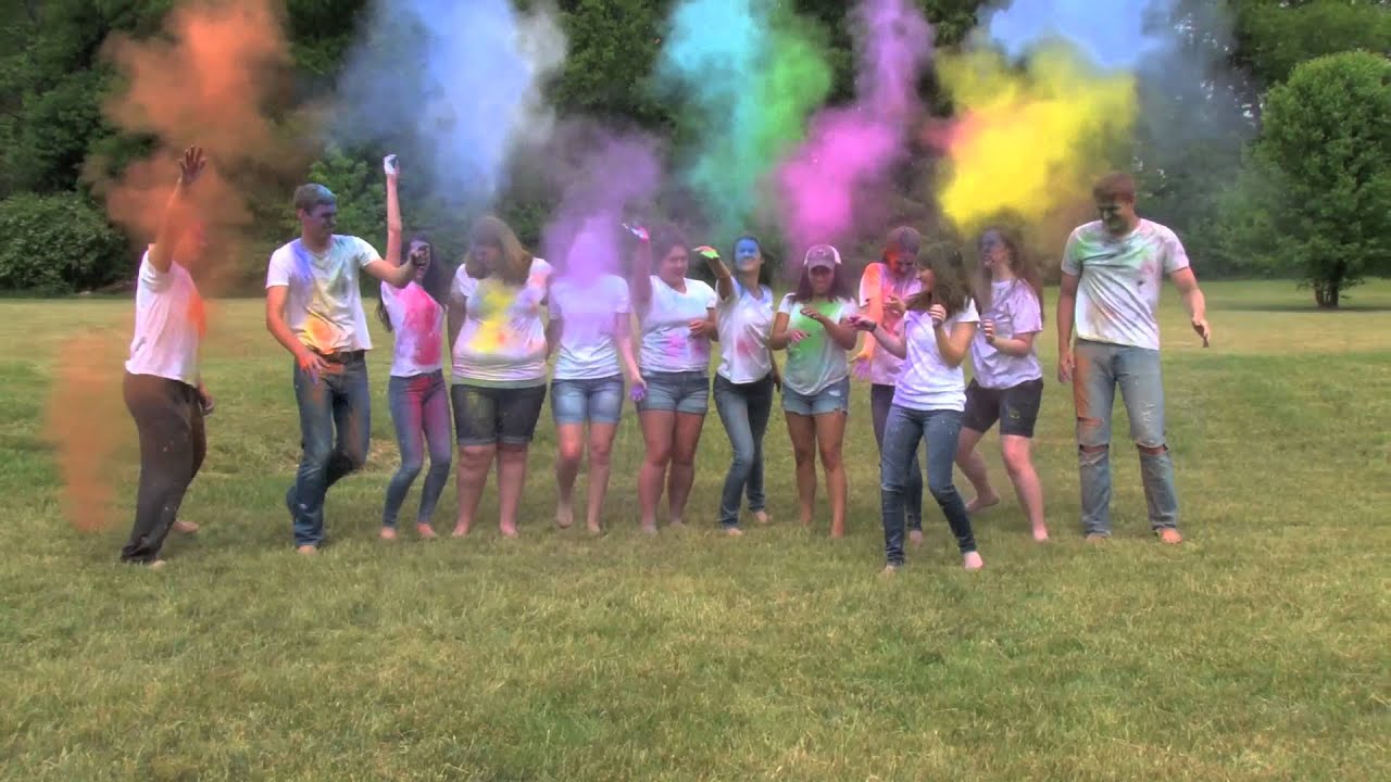Grace Prep Seniors 2015 - Powder Paint Fight