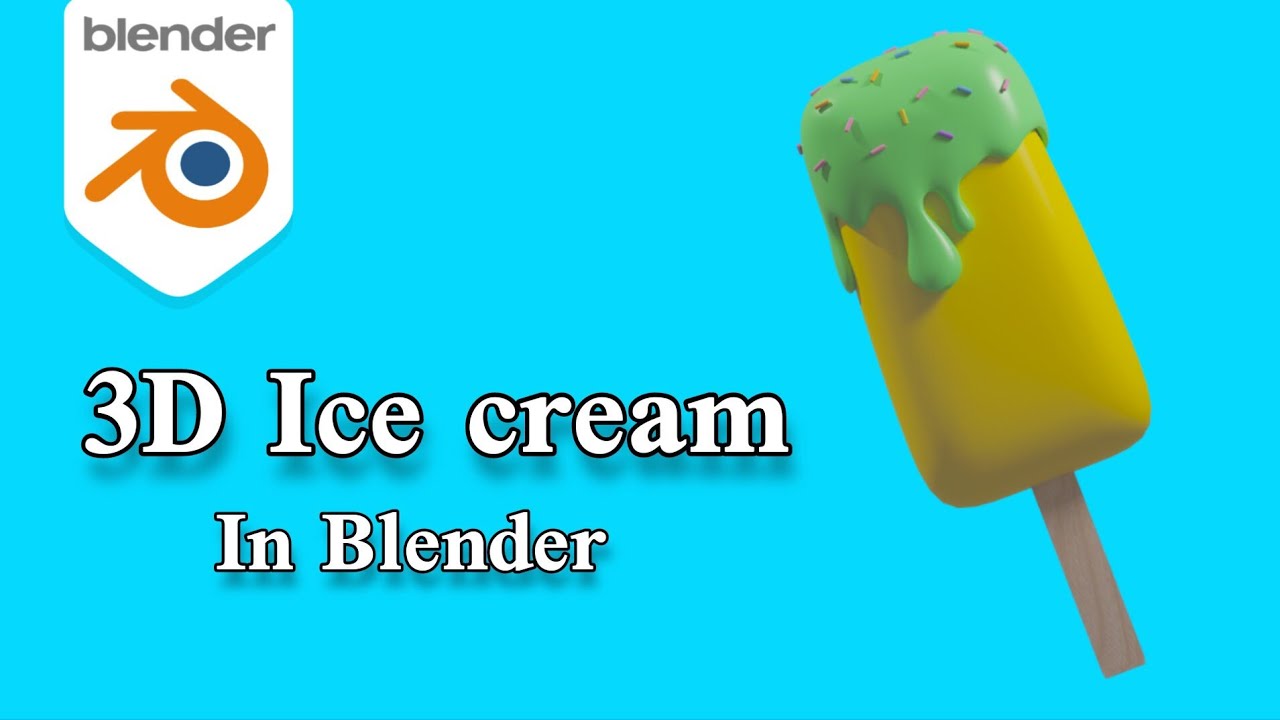 3D Ice cream Modeling & Material | Blender Tutorial for Beginners