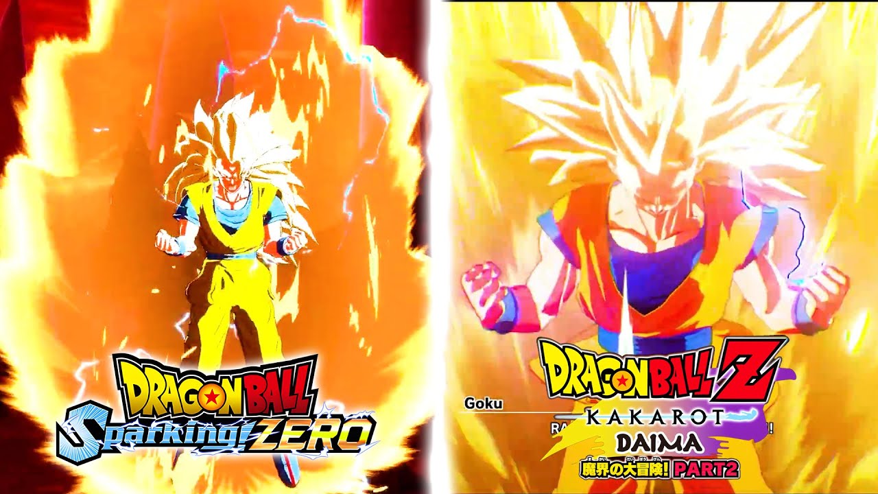 Goku Daima Transform into Super Saiyan 4 Epic Comparison JAPAN DUB - Dragon Ball Z: Kakarot