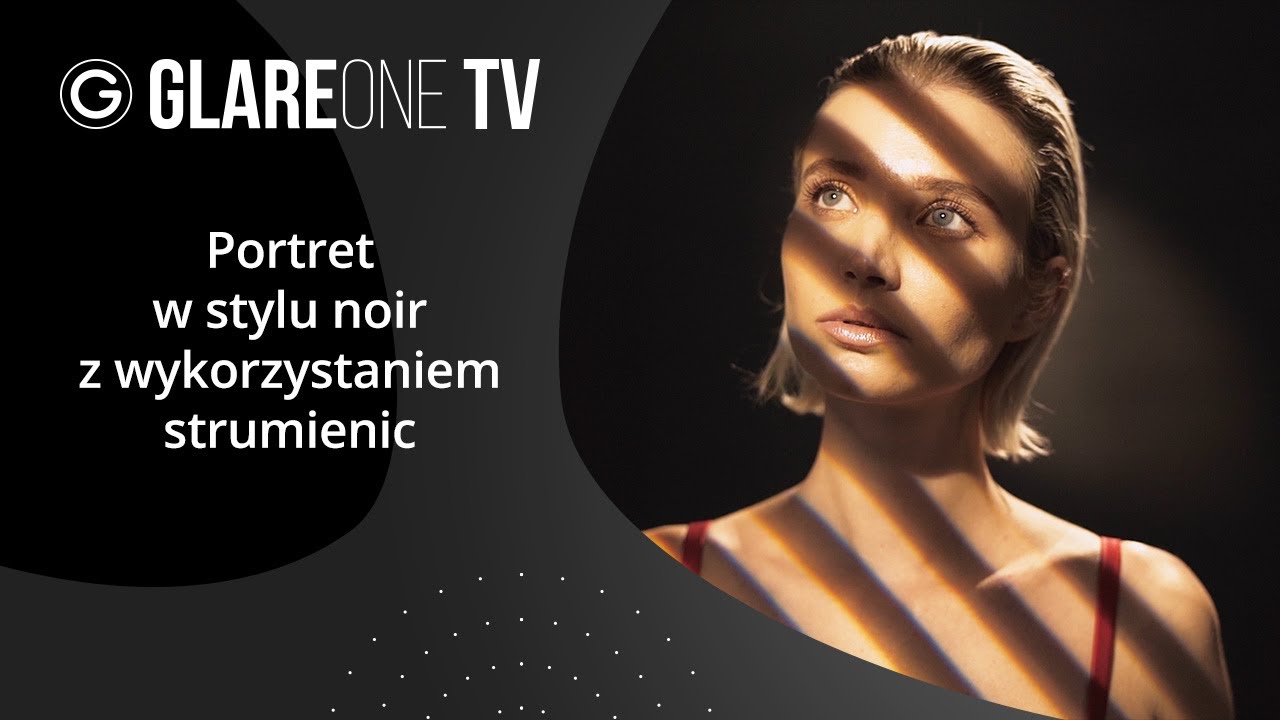 Portret w stylu noir z wykorzystaniem strumienic