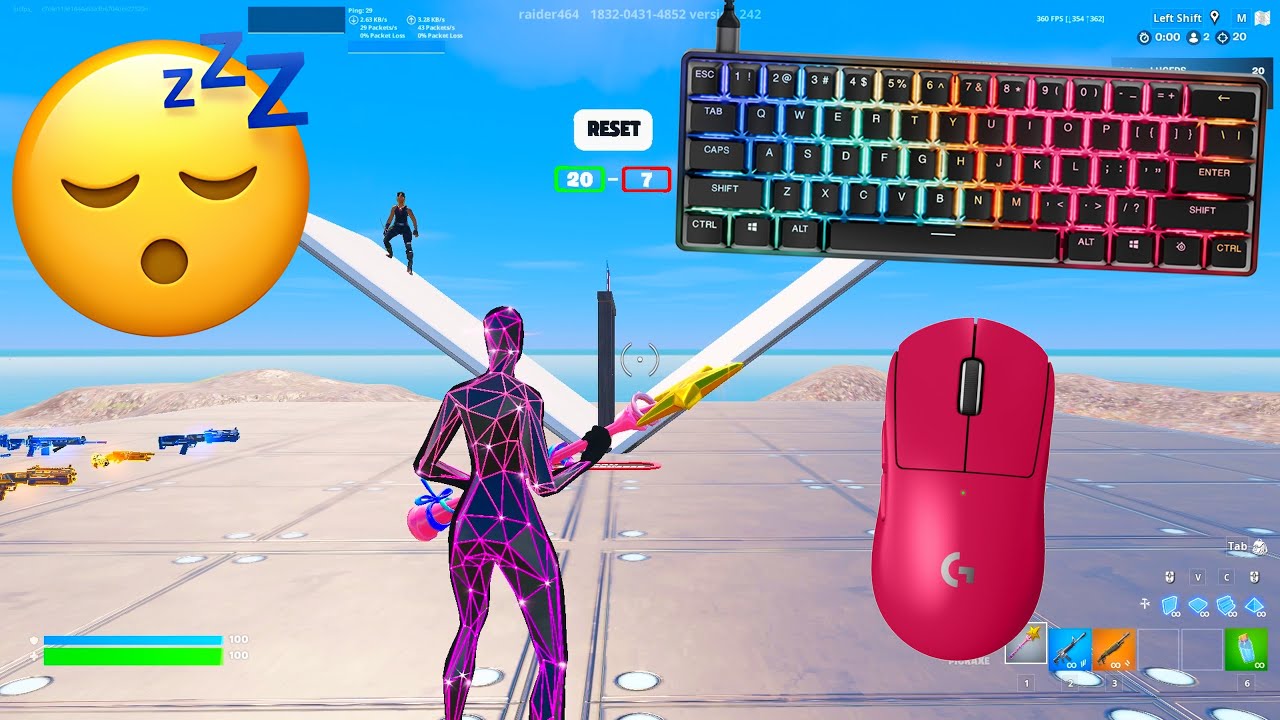 The Fastest Mechanical Keyboard for Fortnite | Apex Pro Mini 360FPS Gameplay
