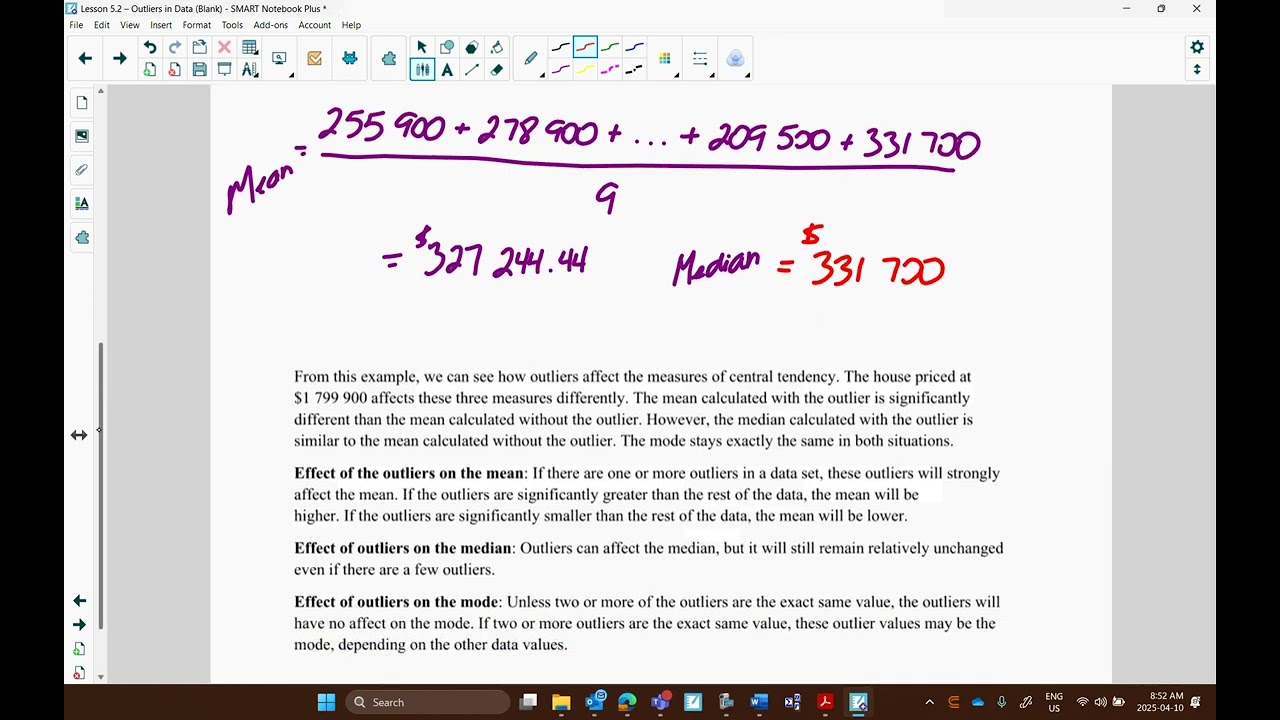 Lesson 5.2: Outliers in Data (Video Lesson)