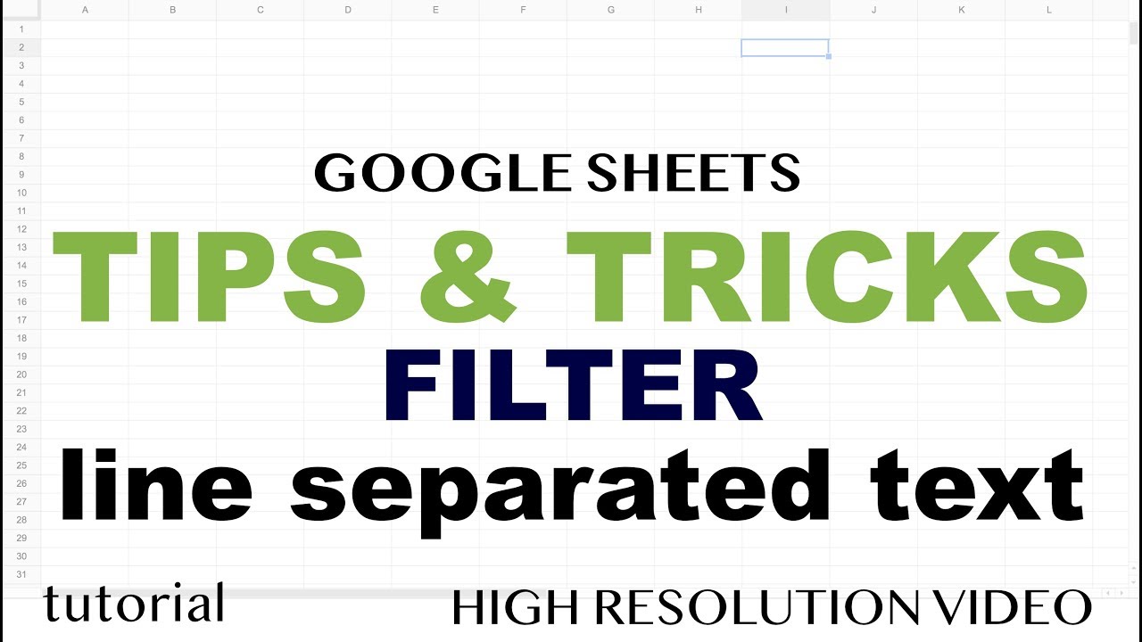 Google Sheets Tips and Tricks - Split & Filter Line Separated List