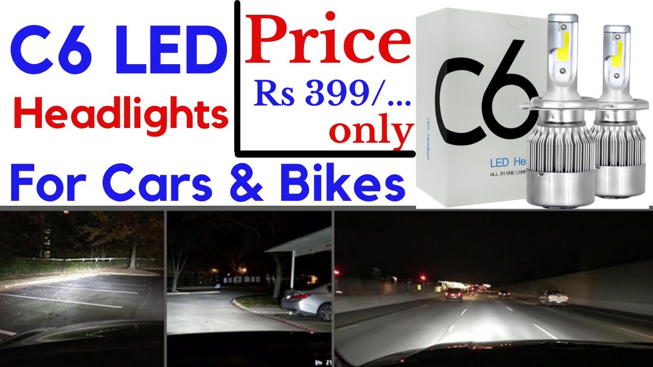 C6 Led Headlight For bikes & Cars | 36watt H4 HI-Low beam #c6 #c6led #led #headlight #headlights #C6