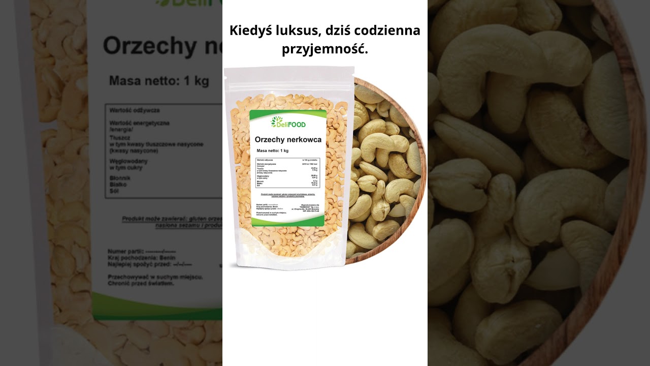 👑 Nerkowce Premium 1kg! Całe Orzechy Nerkowca &ndash; Energia i Smak w Twojej Kuchni!