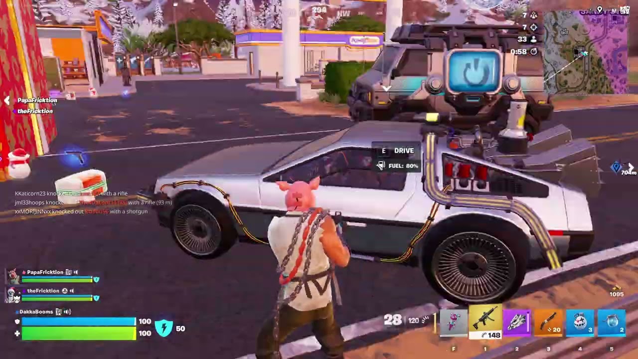 Отряд свиней готовит бекон - FORTNITE