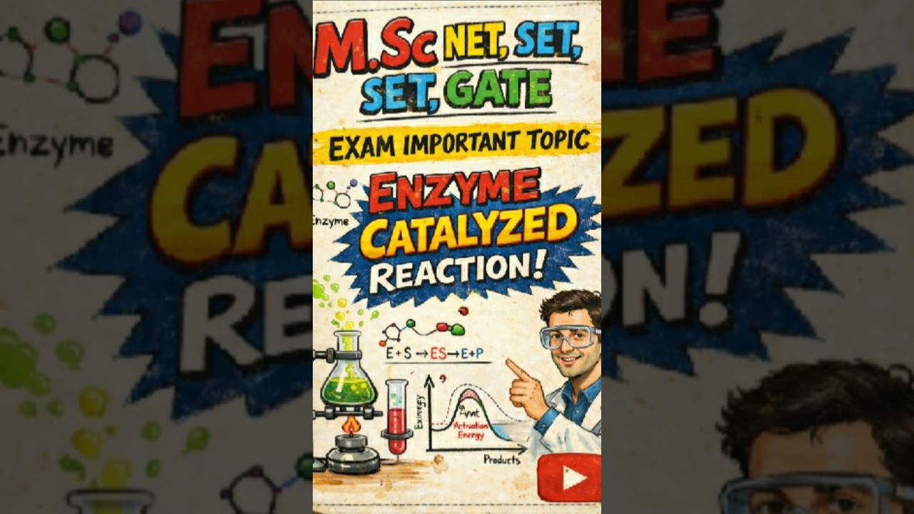 M.SC NET SET GATE IMPORTANT TOPIC kinetics of enzyme catalysed reaction 