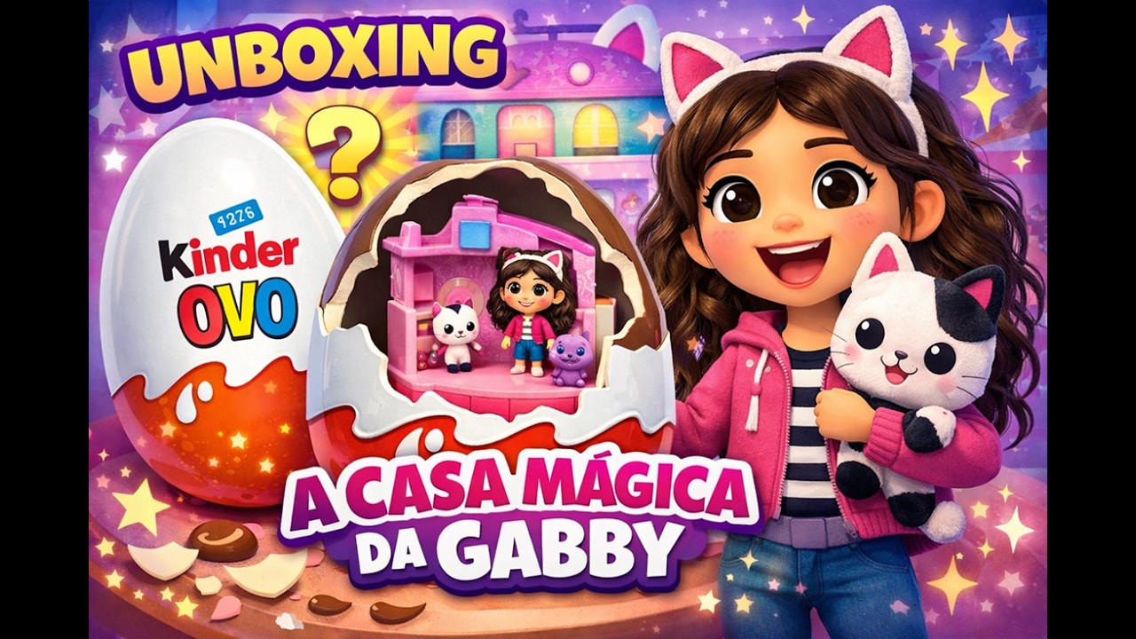 Unboxing kinder Ovo - Casa Magica da Gabby 2026