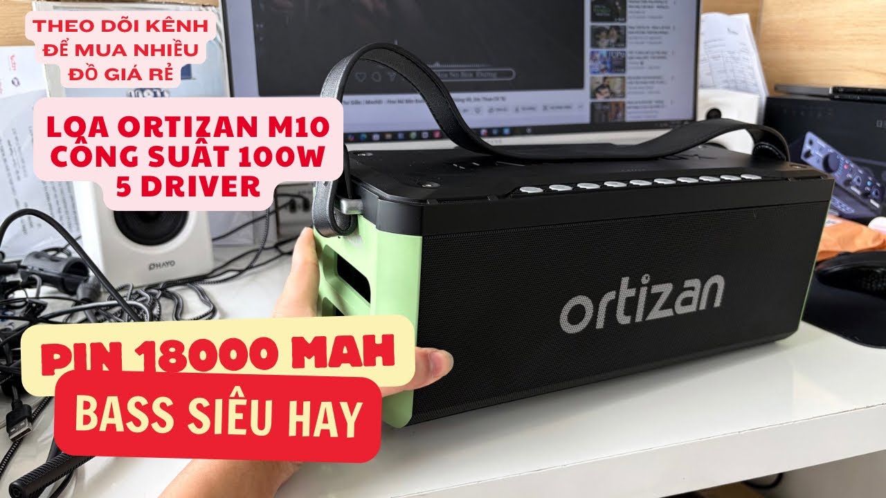 Loa Nghe Nhạc Bluetooth Siêu Bass Ortizan M10