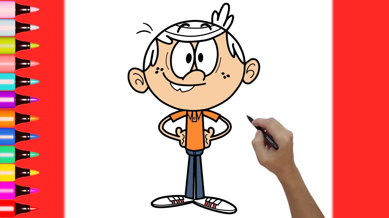 HOW TO DRAW LINCOLN FROM THE LOUD HOUSE | EASY STEP BY STEP DRAWING