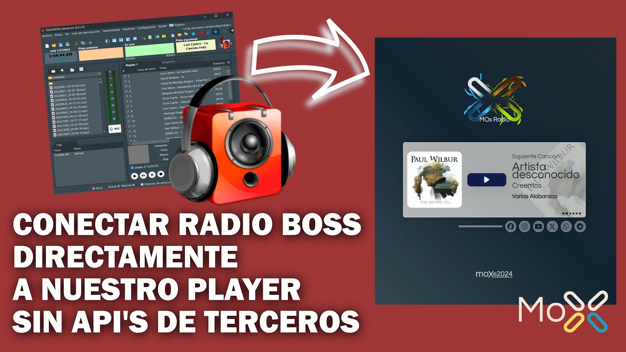 Conexión Directa entre RadioBOSS y un Player Web para Recuperación Automática de Metadata.