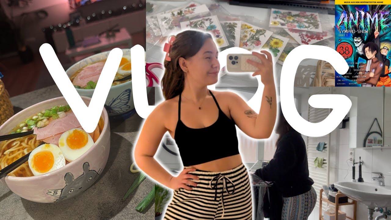 [ASMR] VLOG 🩵 | Anime Konzert, Luke's OP, Klausurenphase..   | ASMR Marlife