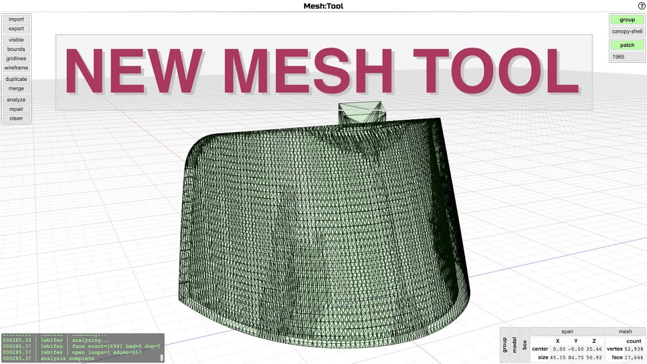 Quick Intro to a New Mesh Editing & Repair Tool