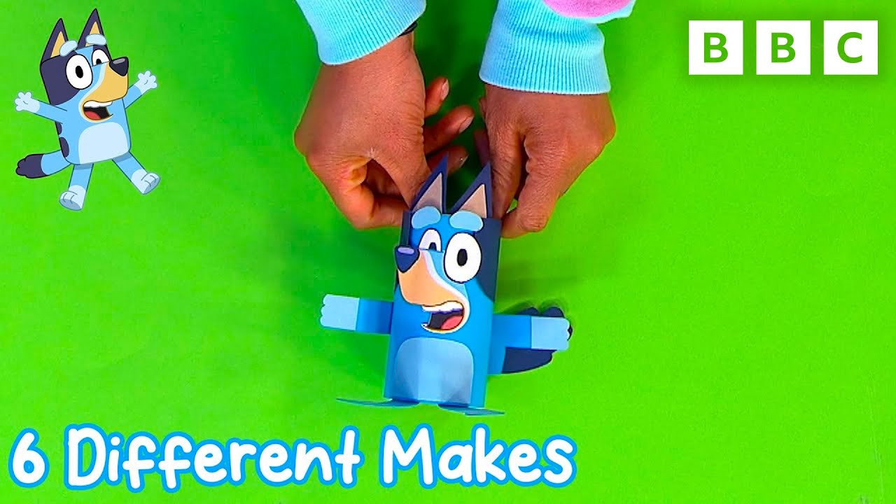 How To Make Bluey | Bluey Arts and Crafts Compilation | CBeebies