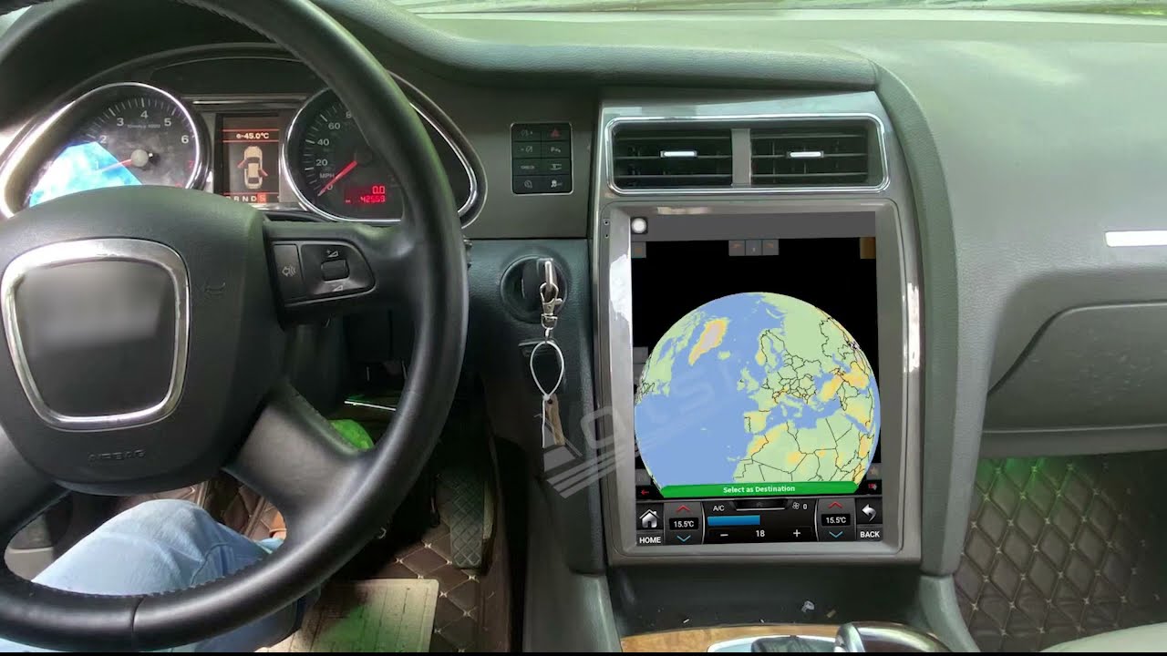 ZWNAV 12.1 inch Vertical Screen For Audi Q7 2009-2015 Android Car Radio GPS Stereo Player Unit