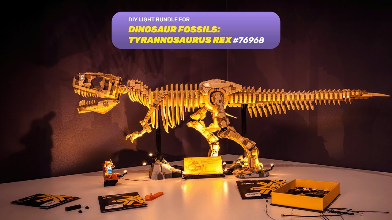 DIY Light Bundle for LEGO® Dinosaur Fossils: Tyrannosaurus Rex 