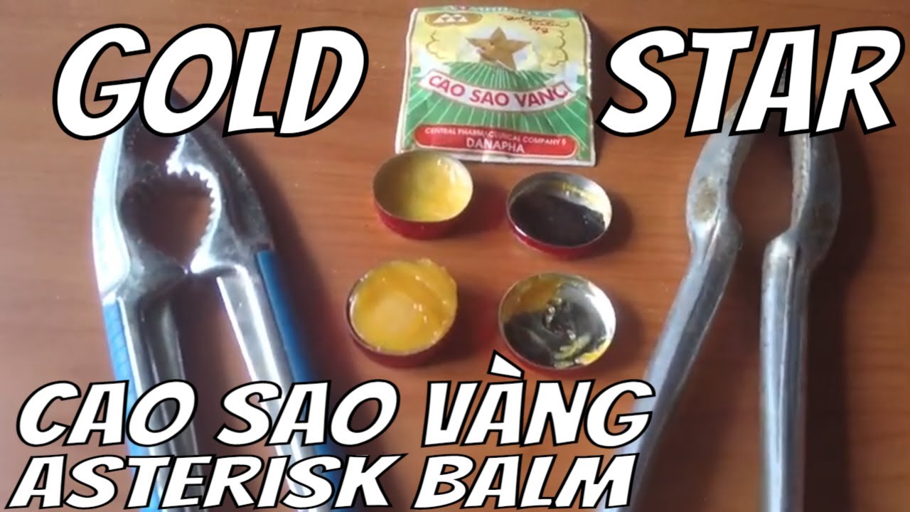 How to open Vietnamese Asterisk Balm Gold Star Cao Sao Vàng