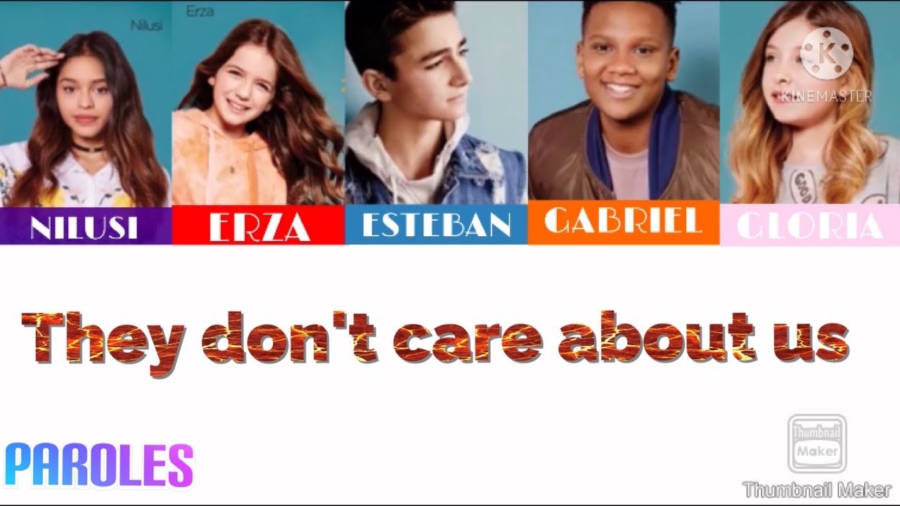 They don't care about us - Kids United (Paroles)