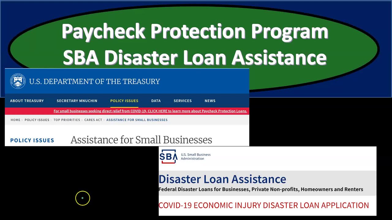 Paycheck Protection Program (PPP) & SBA Disaster Loan Assistance