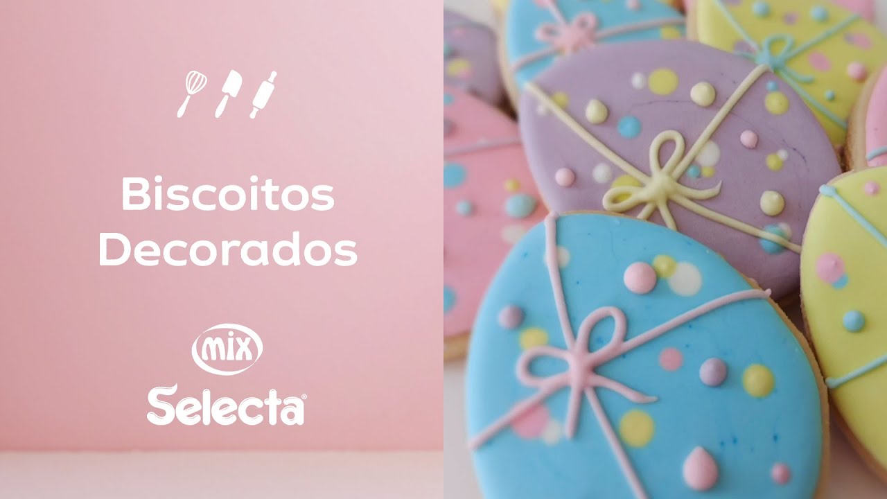 Biscoitos decorados para a Páscoa