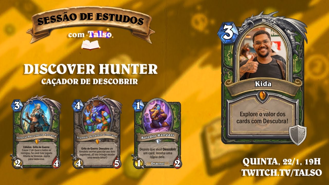 Sessão de Estudos - Discover Hunter com Kida