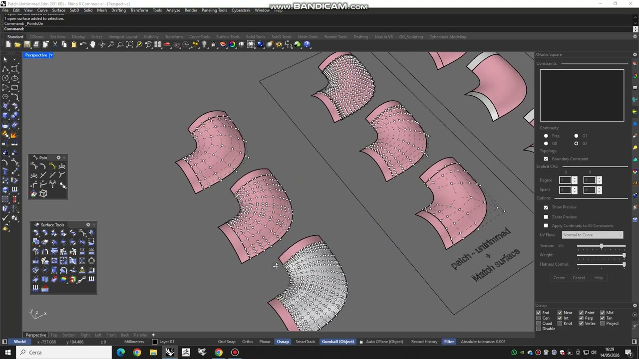 Analisi per forum | Xnurbs | Cyberstrak | Patch-Rhino 9
