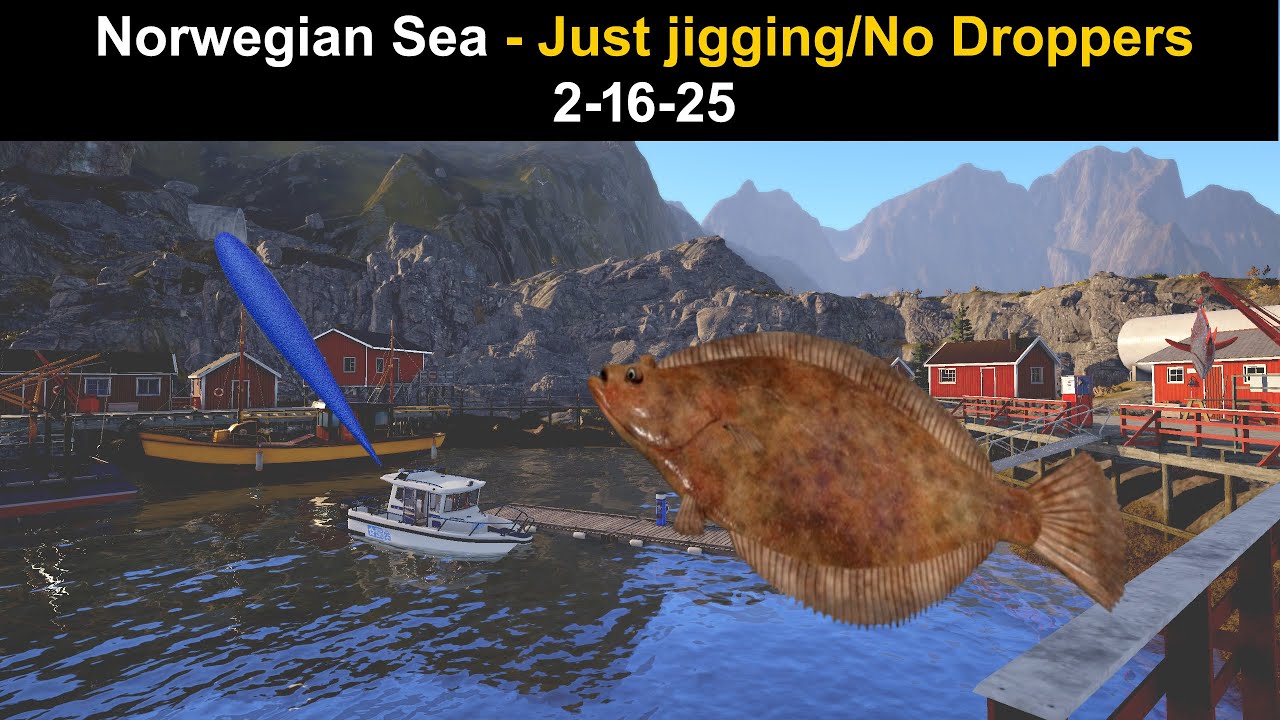 Russian Fishing 4, Norwegian Sea - Just jigging/No Droppers  2-16-25