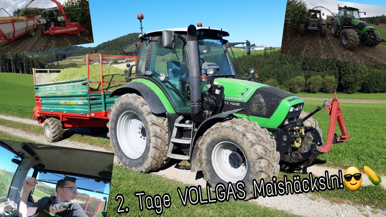 FarmVlog #59 | 2. Tage VOLLGAS 1. Reiher Maish&auml;ckseln! | Moareida Agrar