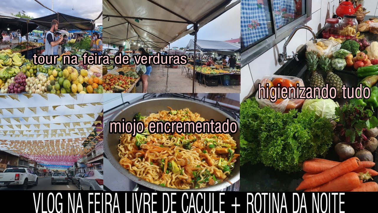 FUI A FEIRA LIVRE DE CACULÉ/ROTINA DA NOITE/JANTINHA RÁPIDA /CAFÉ DA MANHÃ E MAIS
