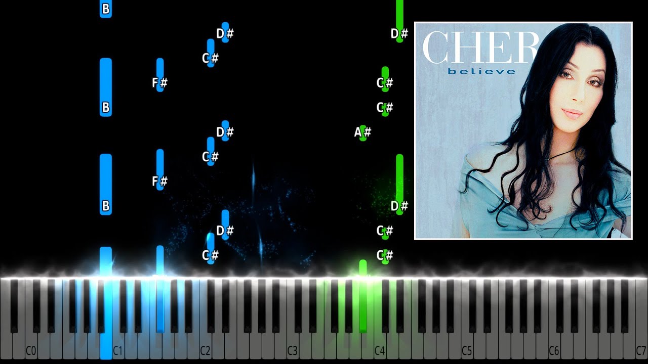 Cher - Believe Piano Tutorial