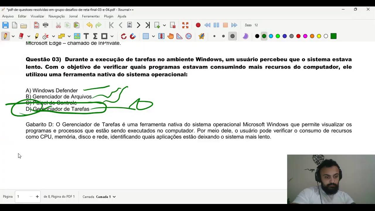 Corrigindo os desafios em grupo - Parte 01  - Técnico Assistente da PCMG